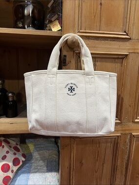 Tory Burch Mini Mercer Canvas Tote